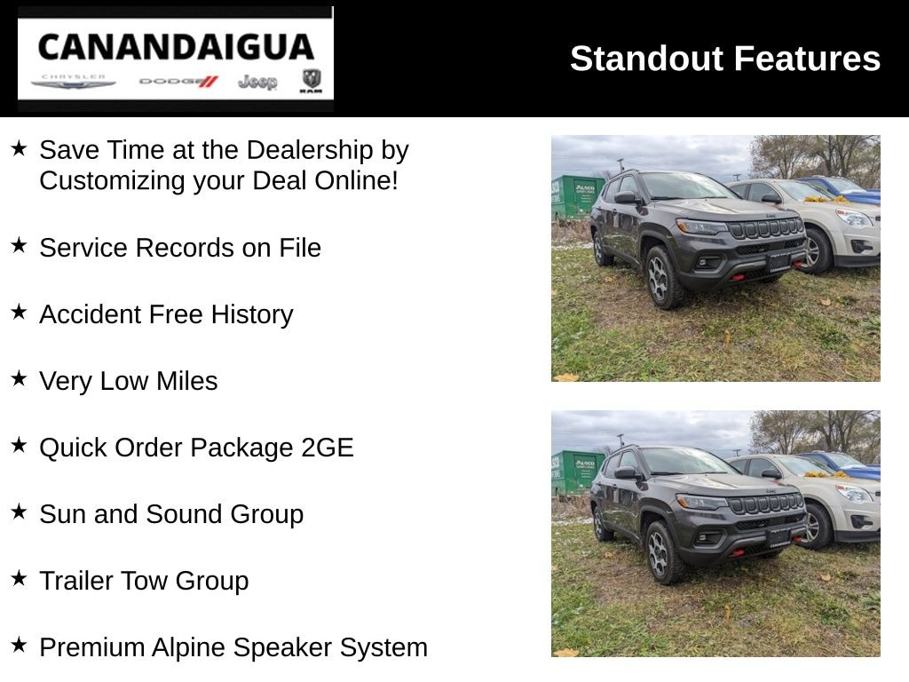 Used 2022 Jeep Compass Trailhawk SUV