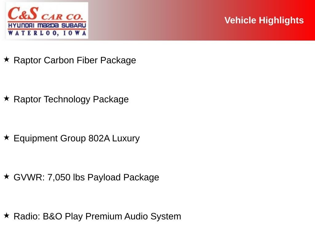 Used 2018 Ford F-150 Raptor Truck