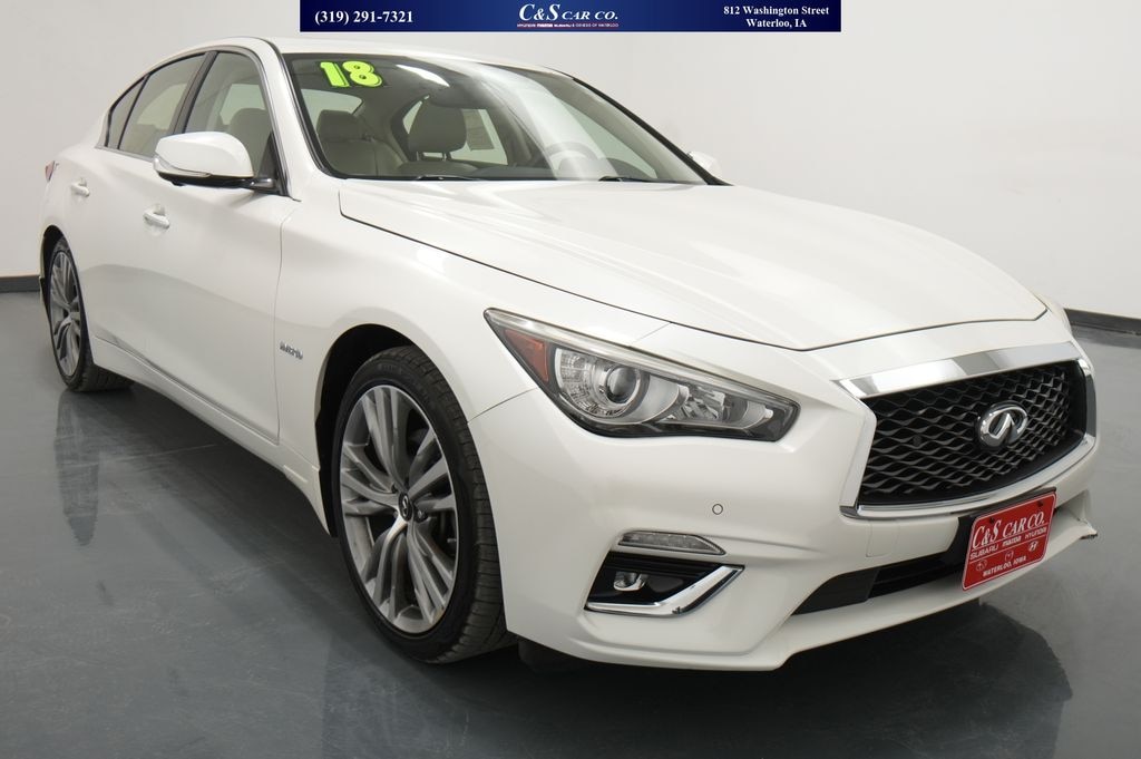 Used 2018 INFINITI Q50 Hybrid Luxe Sedan