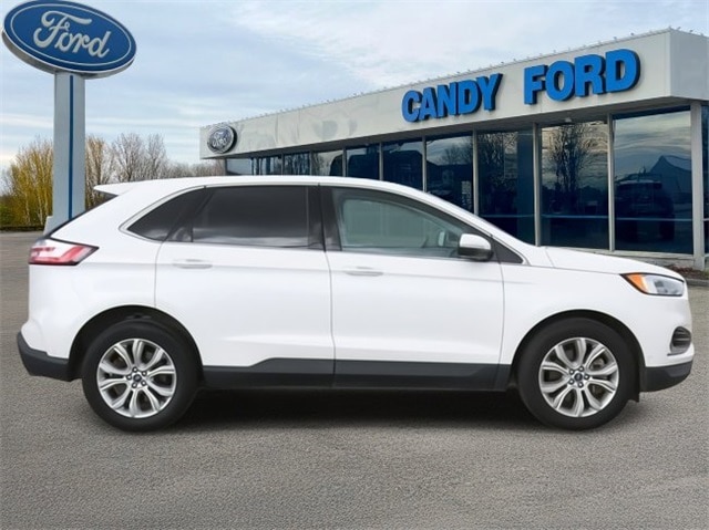 Used 2021 Ford Edge Titanium with VIN 2FMPK4K96MBA18577 for sale in Charlotte, MI