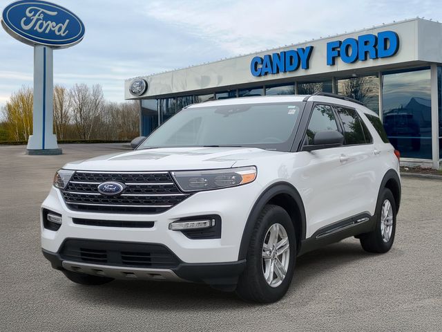 Used 2021 Ford Explorer XLT with VIN 1FMSK8DH1MGC44749 for sale in Charlotte, MI