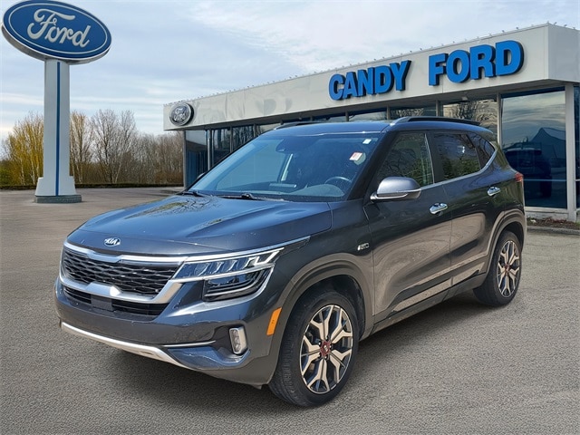 Used 2021 Kia Seltos SX with VIN KNDETCA26M7156894 for sale in Charlotte, MI