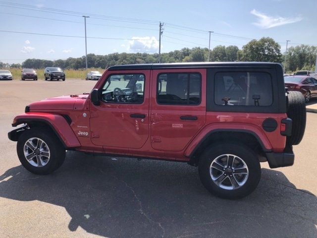 Used 2023 Jeep Wrangler 4-Door Sahara with VIN 1C4HJXEN0PW562873 for sale in Greenwood, MS