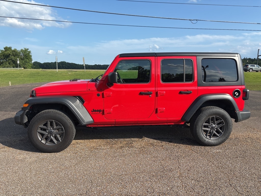 Used 2024 Jeep Wrangler 4-Door Sport S with VIN 1C4PJXDN1RW243627 for sale in West Point, MS