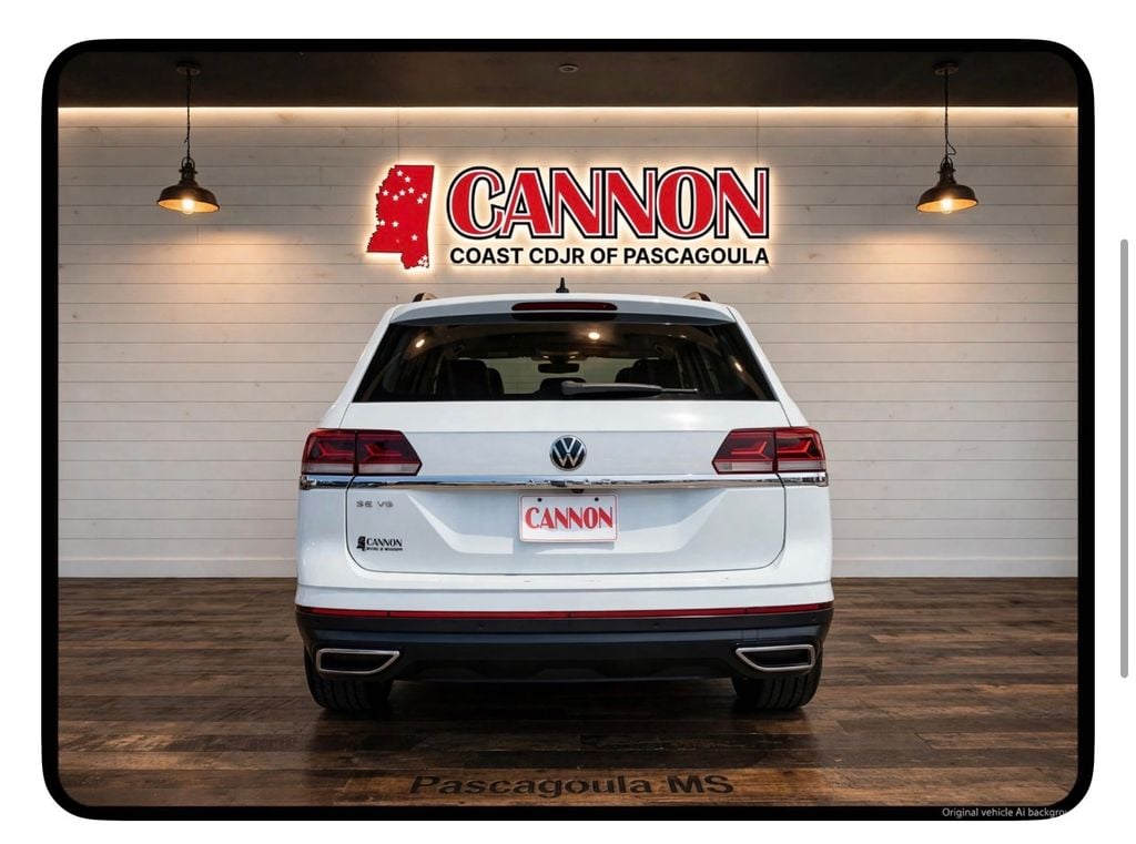 Used 2021 Volkswagen Atlas SE w/Tech with VIN 1V2WR2CA2MC580581 for sale in Pascagoula, MS