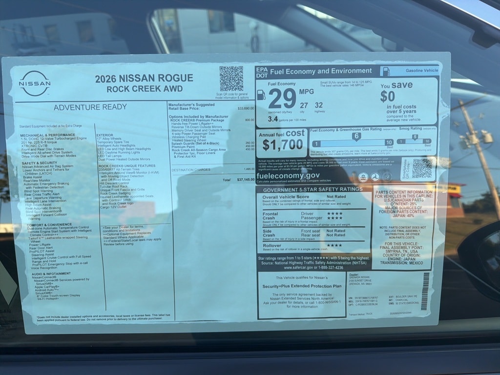 New 2026 Nissan Rogue Rock Creek SUV