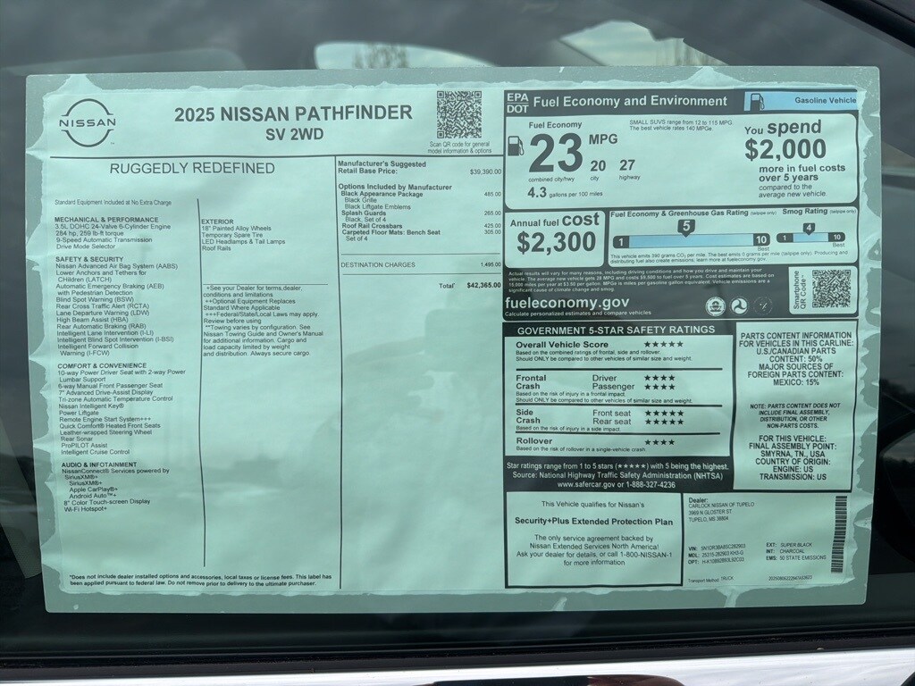 New 2025 Nissan Pathfinder SV SUV