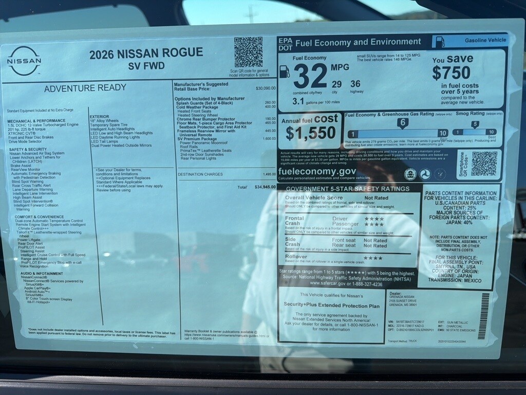 2026 Nissan Rogue SV photo 3