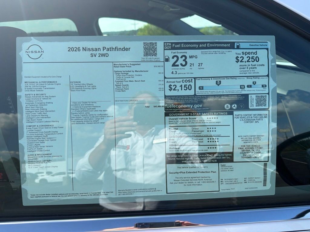 New 2026 Nissan Pathfinder SV SUV