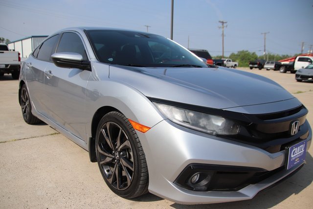 Used 2019 Honda Civic Sport with VIN 2HGFC2F86KH581921 for sale in Freer, TX