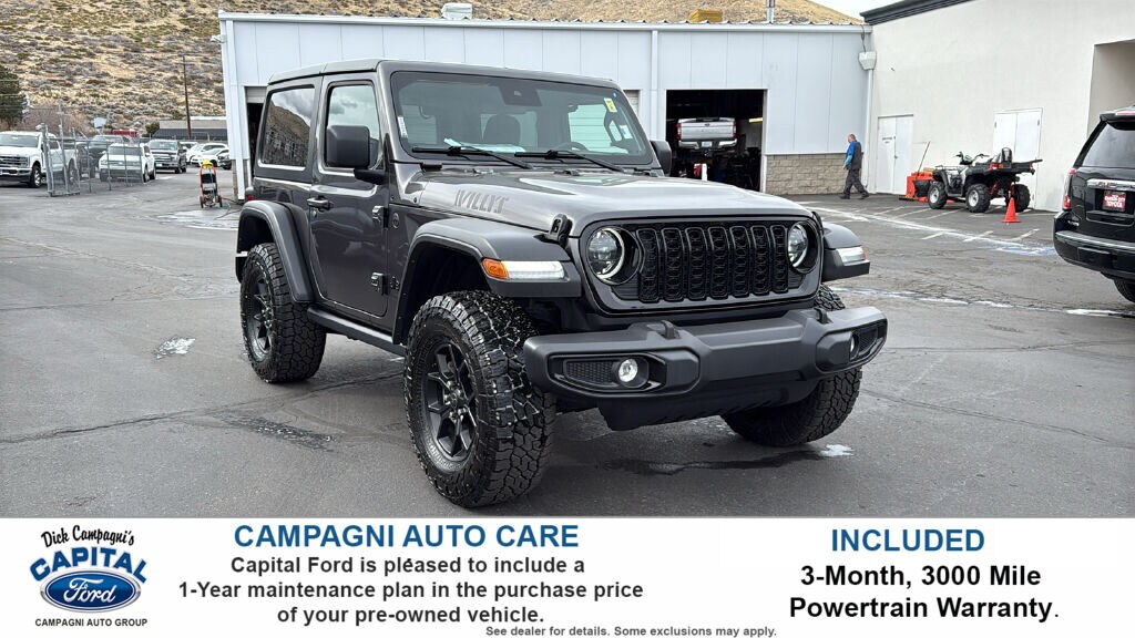Used 2025 Jeep Wrangler Willys 2 Door 4X4 Sport Utility
