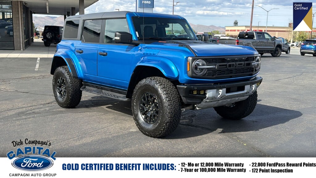 Certified 2024 Ford Bronco Raptor 4 Door Advanced 4X4 Sport Utility
