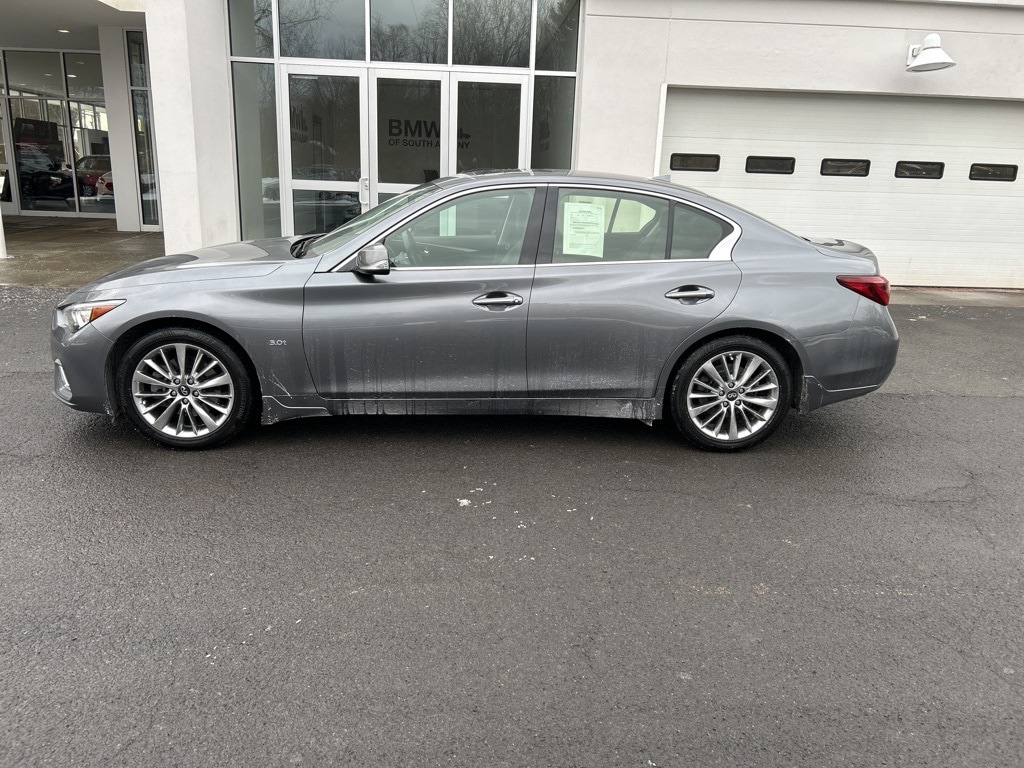Used 2018 INFINITI Q50 LUXE with VIN JN1EV7ARXJM434887 for sale in Glenmont, NY