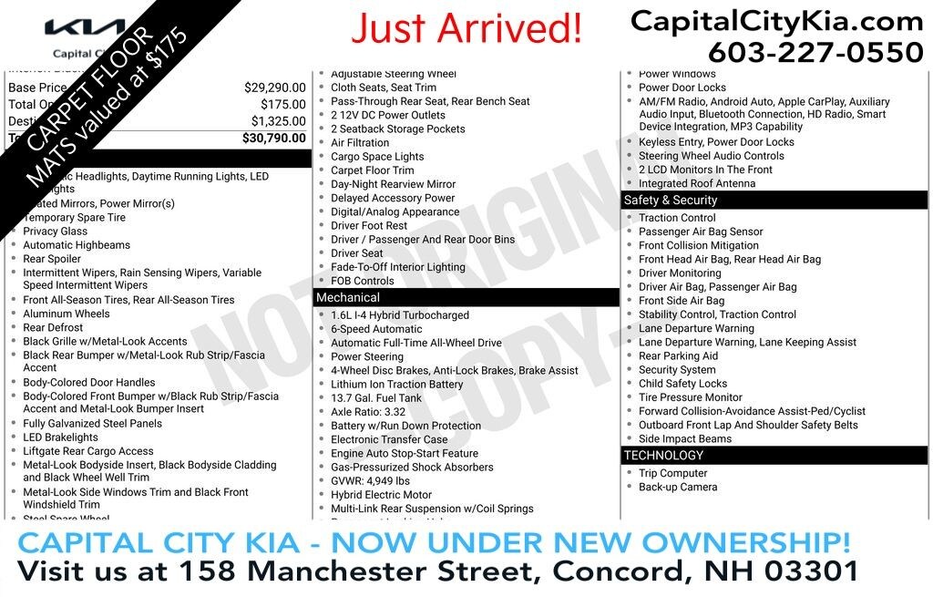 Certified 2023 Kia Sportage Hybrid LX SUV