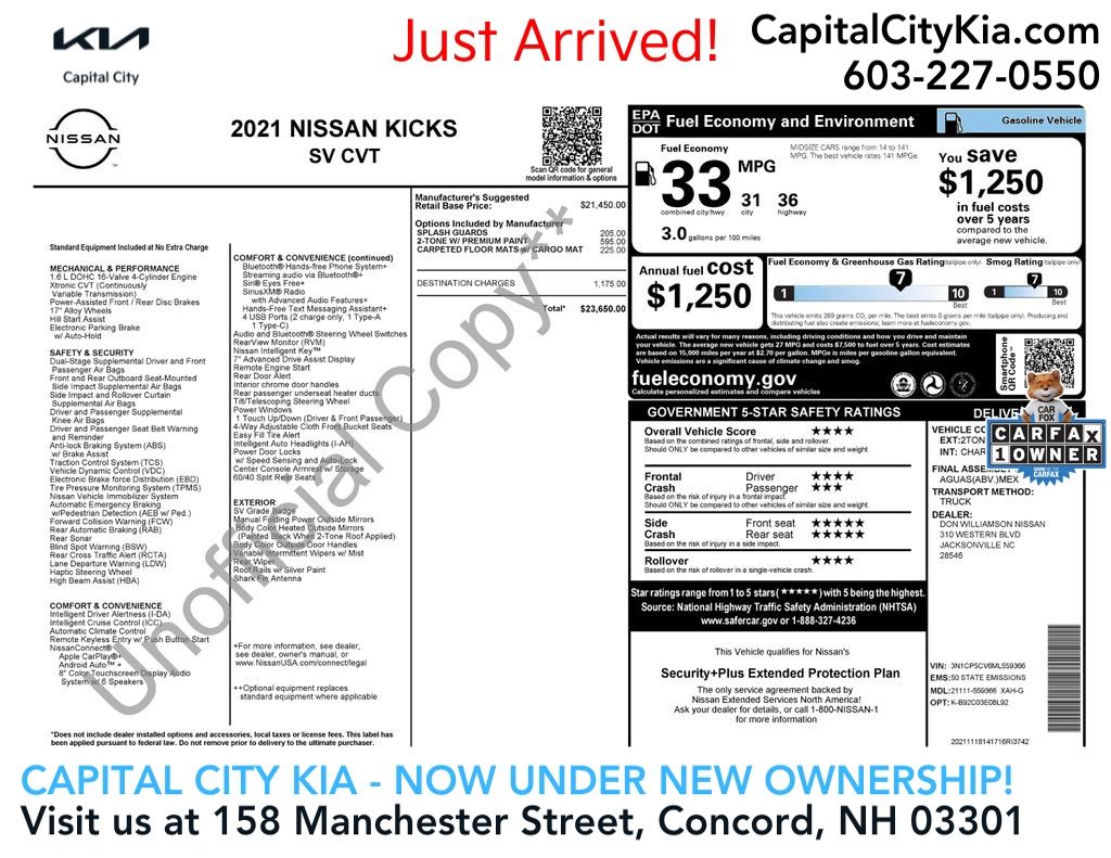2021 Nissan Kicks SV's photo