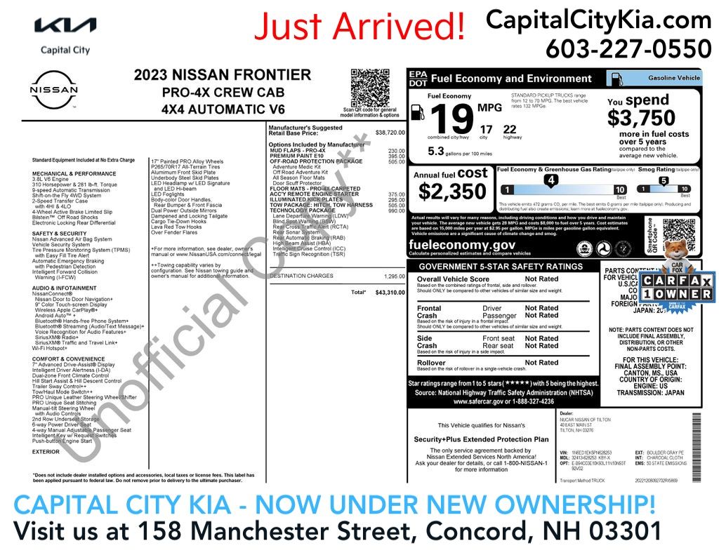 2023 Nissan Frontier PRO-4X's photo