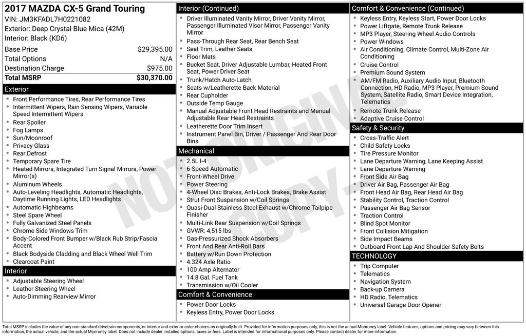 2017 Mazda CX-5 Grand Touring