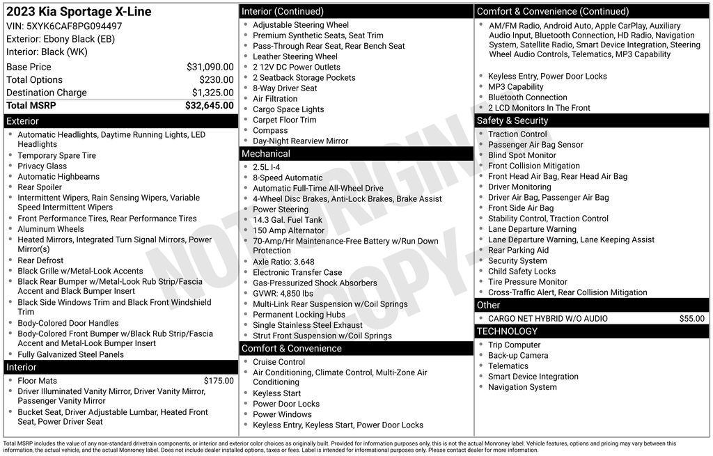 2023 Kia Sportage X-Line's photo