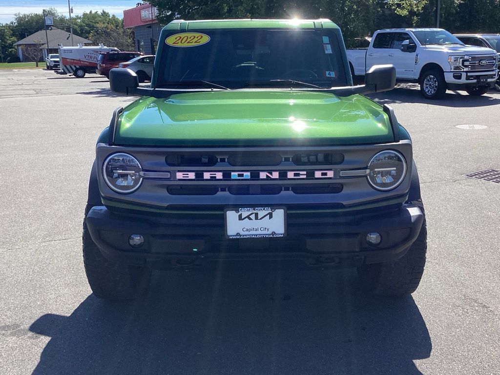 Used 2022 Ford Bronco 2-Door Big Bend with VIN 1FMDE5AH9NLA70117 for sale in Concord, NH