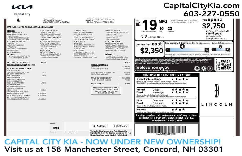 2016 Lincoln MKX Reserve