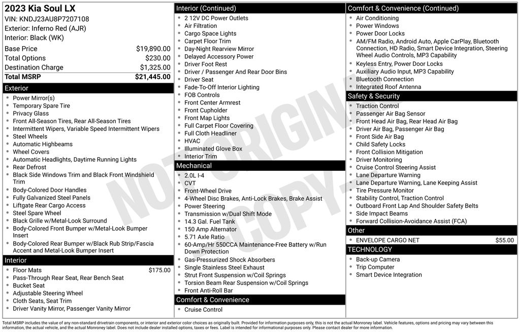 2023 Kia Soul LX's photo