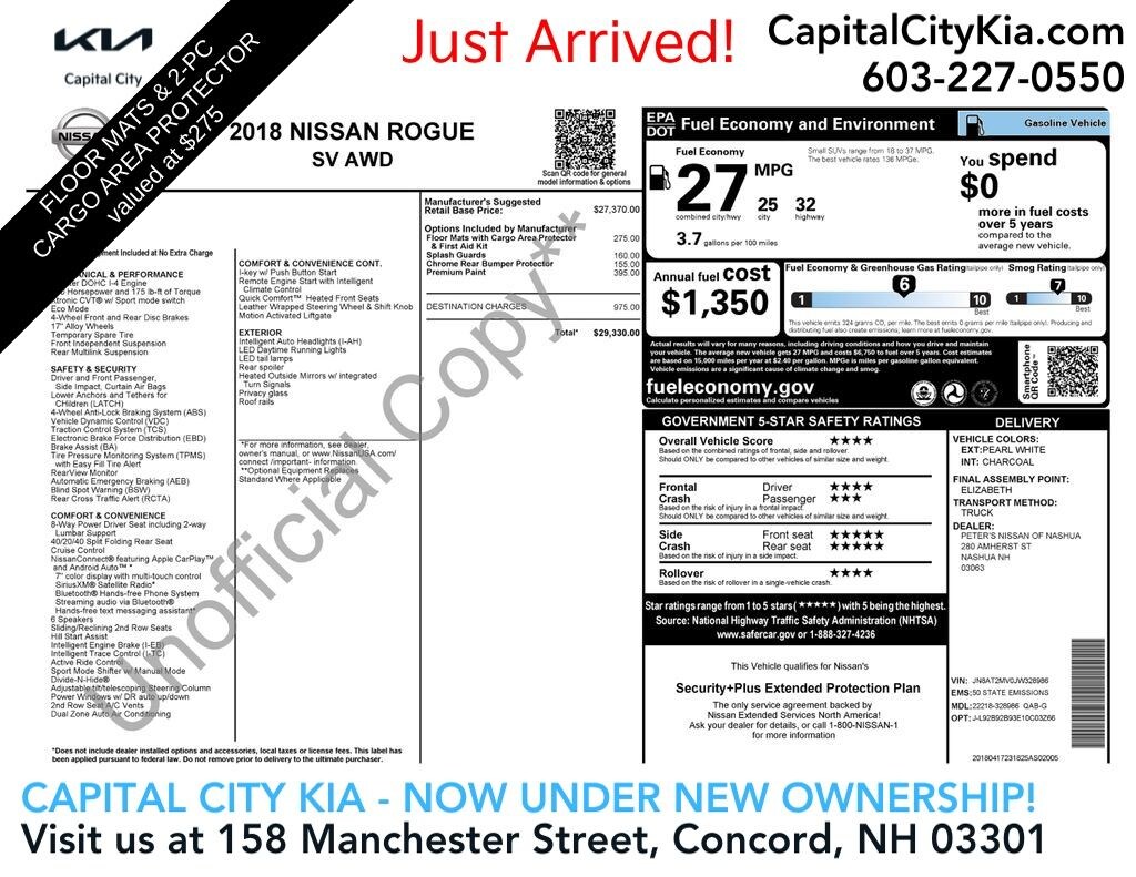 Used 2018 Nissan Rogue SV SUV