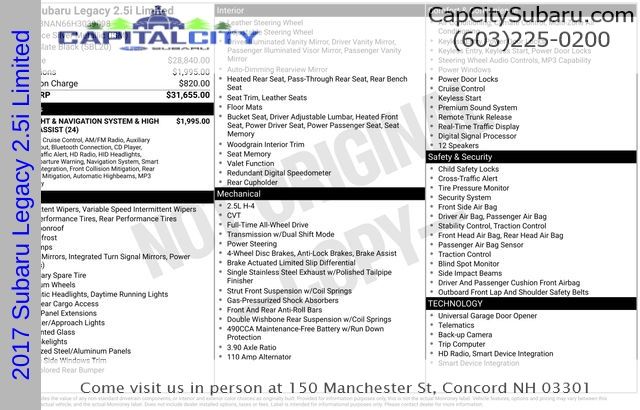 2017 Subaru Legacy Limited