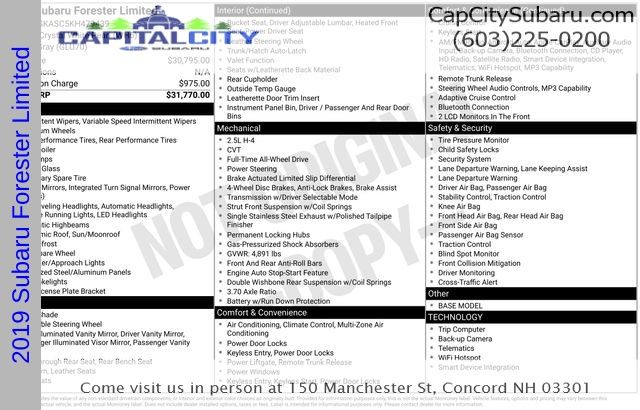 2019 Subaru Forester Limited