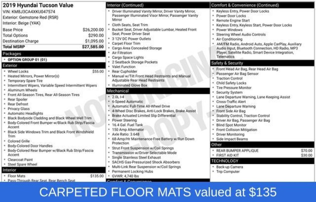 Used 2019 Hyundai Tucson Value SUV