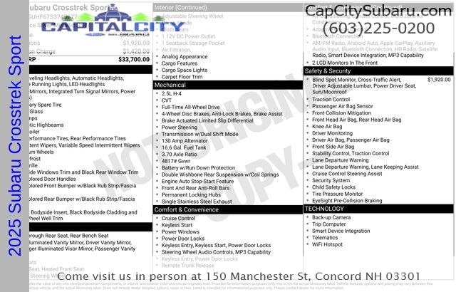 2025 Subaru Crosstrek Sport's photo