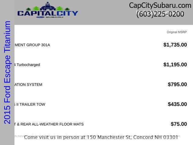 2015 Ford Escape Titanium
