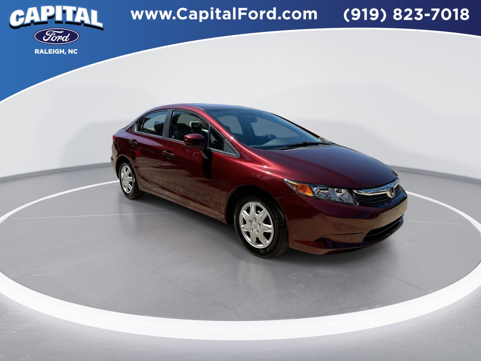 Used 2012 Honda Civic LX with VIN 19XFB2F53CE363925 for sale in Jacksonville, NC