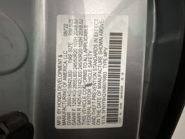 2022 Honda Pilot SE - Photo 28