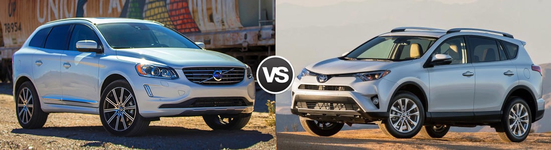 Compare 2017 Volvo XC60 vs Toyota RAV4