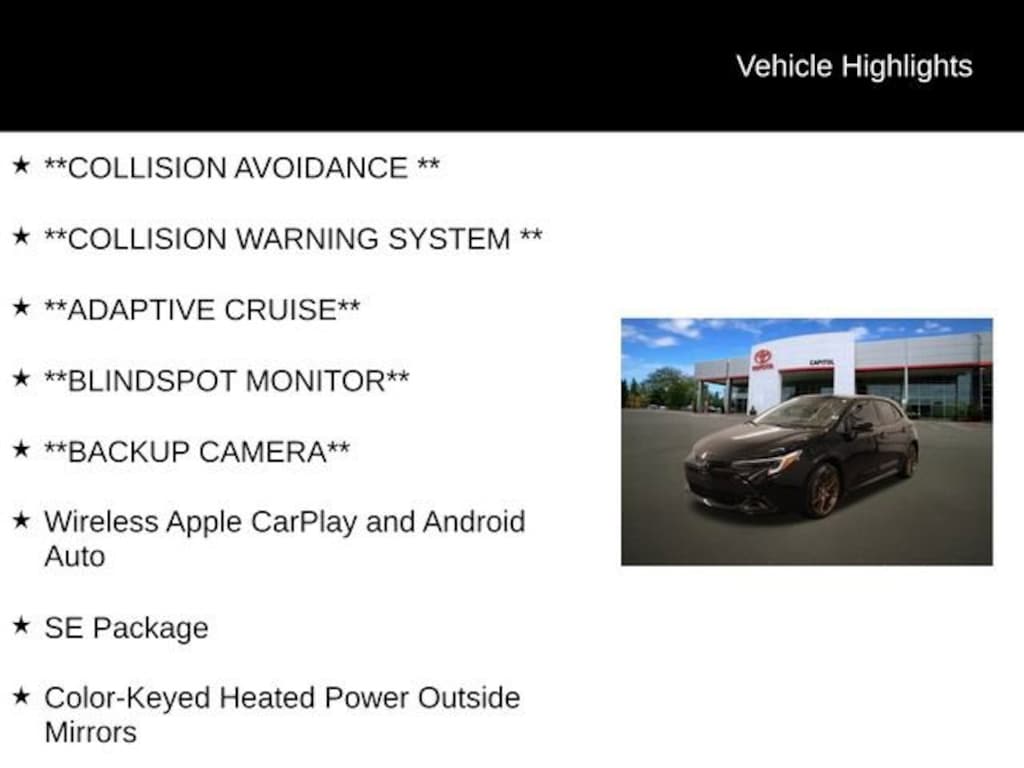 Used 2024 Toyota Corolla Hatchback SE Hatchback