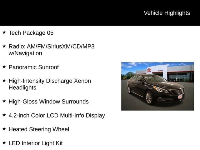 Used 2015 Hyundai Sonata Limited with VIN 5NPE34AF9FH166519 for sale in Salem, OR