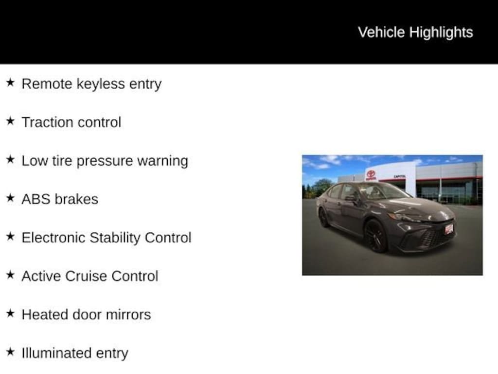 Used 2025 Toyota Camry SE Sedan