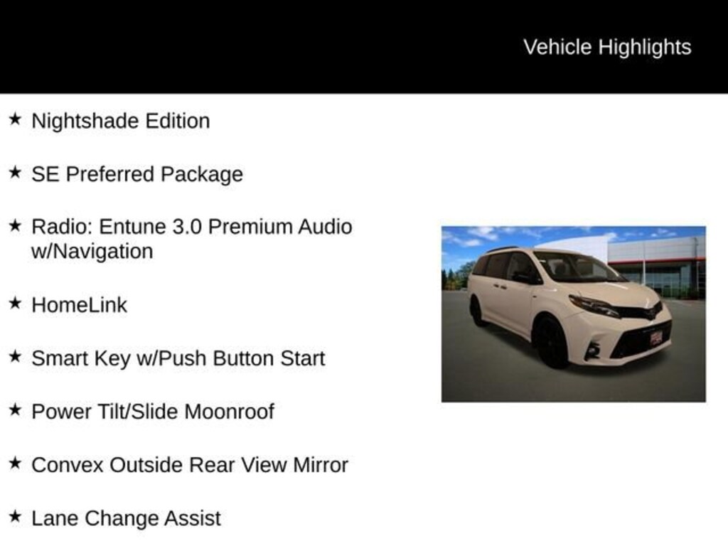 Used 2020 Toyota Sienna SE Van