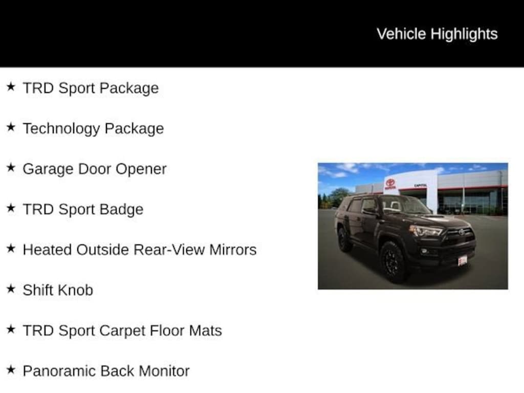 Certified 2023 Toyota 4Runner TRD Sport SUV