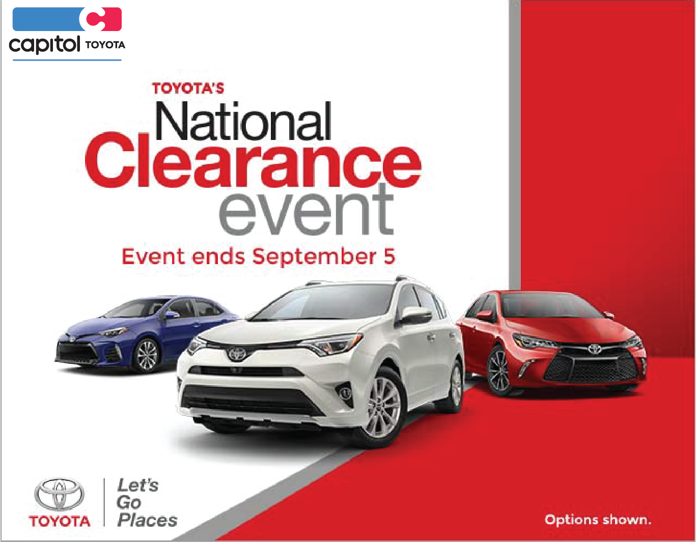 National Clearance Sale | Capitol Toyota
