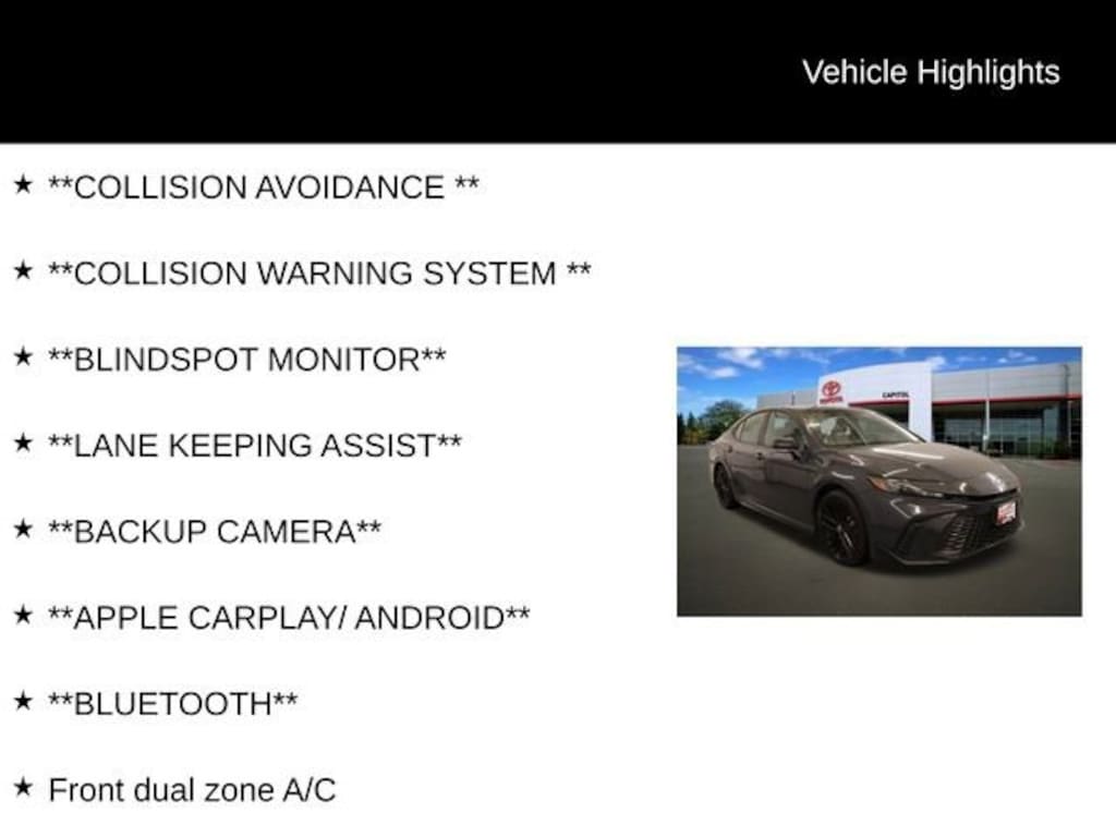 Used 2025 Toyota Camry SE Sedan