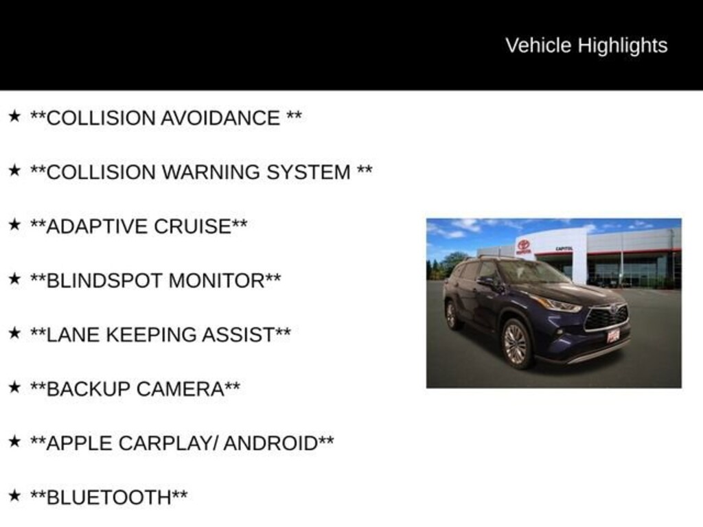 Used 2021 Toyota Highlander Hybrid Platinum SUV