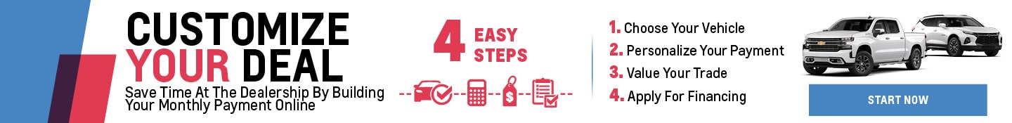 4 easy steps to personalize your payment at Capitol Chevrolet