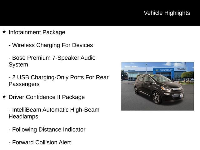 Used 2018 Chevrolet Bolt EV Premier with VIN 1G1FX6S04J4138570 for sale in Salem, OR