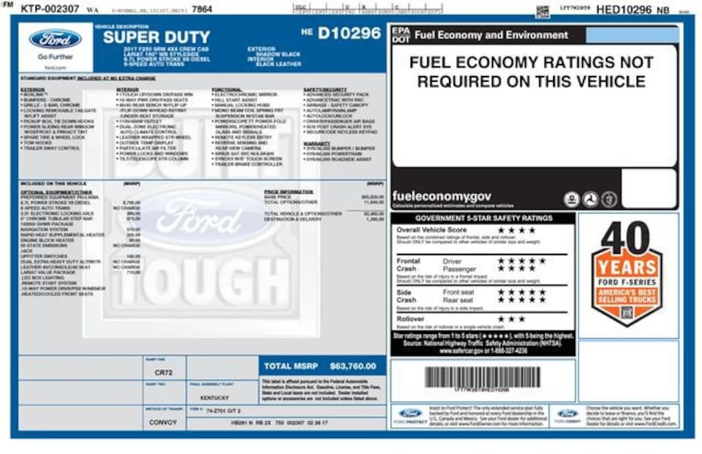 Used 2017 Ford Super Duty F-250 SRW Lariat