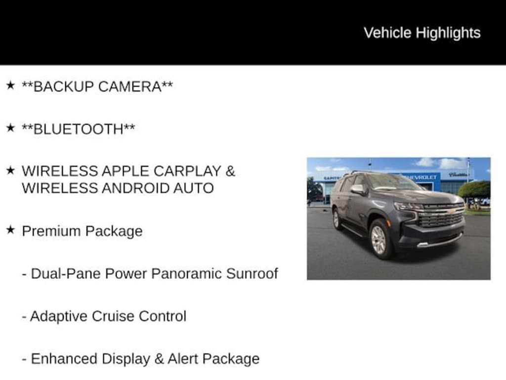 Used 2021 Chevrolet Tahoe Premier SUV