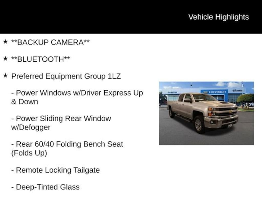 Used 2018 Chevrolet Silverado 2500 HD LTZ Truck