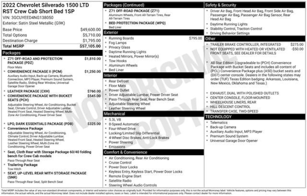 Used 2022 Chevrolet Silverado 1500 LTD RST Truck