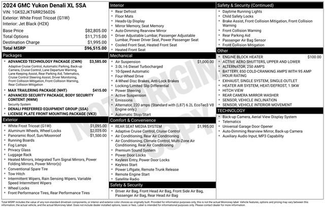 Image of 2024 GMC Yukon XL Denali SUV