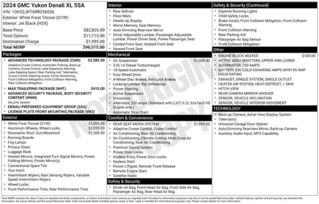 Used 2024 GMC Yukon XL Denali SUV